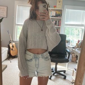 Garage light gray sweater